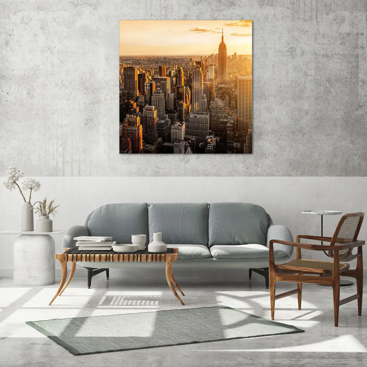 Billede på glas - At vokse i solen - 70x70 cm