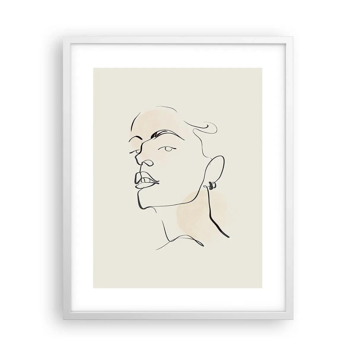 Plakat i hvid ramme - Et stolt blik - 40x50 cm