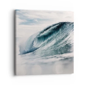Lærredstryk - Billede på lærred - Topmøde om vand - 40x40 cm