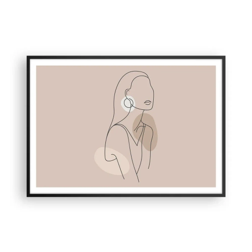 Plakat i sort ramme - Et ikon for pigelivet - 100x70 cm