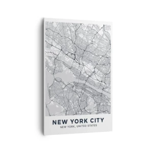 Lærredstryk - Billede på lærred - Anatomi af en storby - 80x120 cm