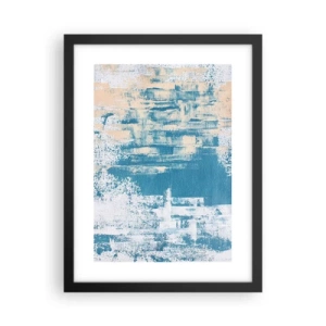 Plakat i sort ramme - Gennem istappen - 30x40 cm