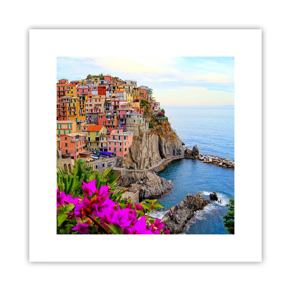 Plakat - En grinende by - 30x30 cm