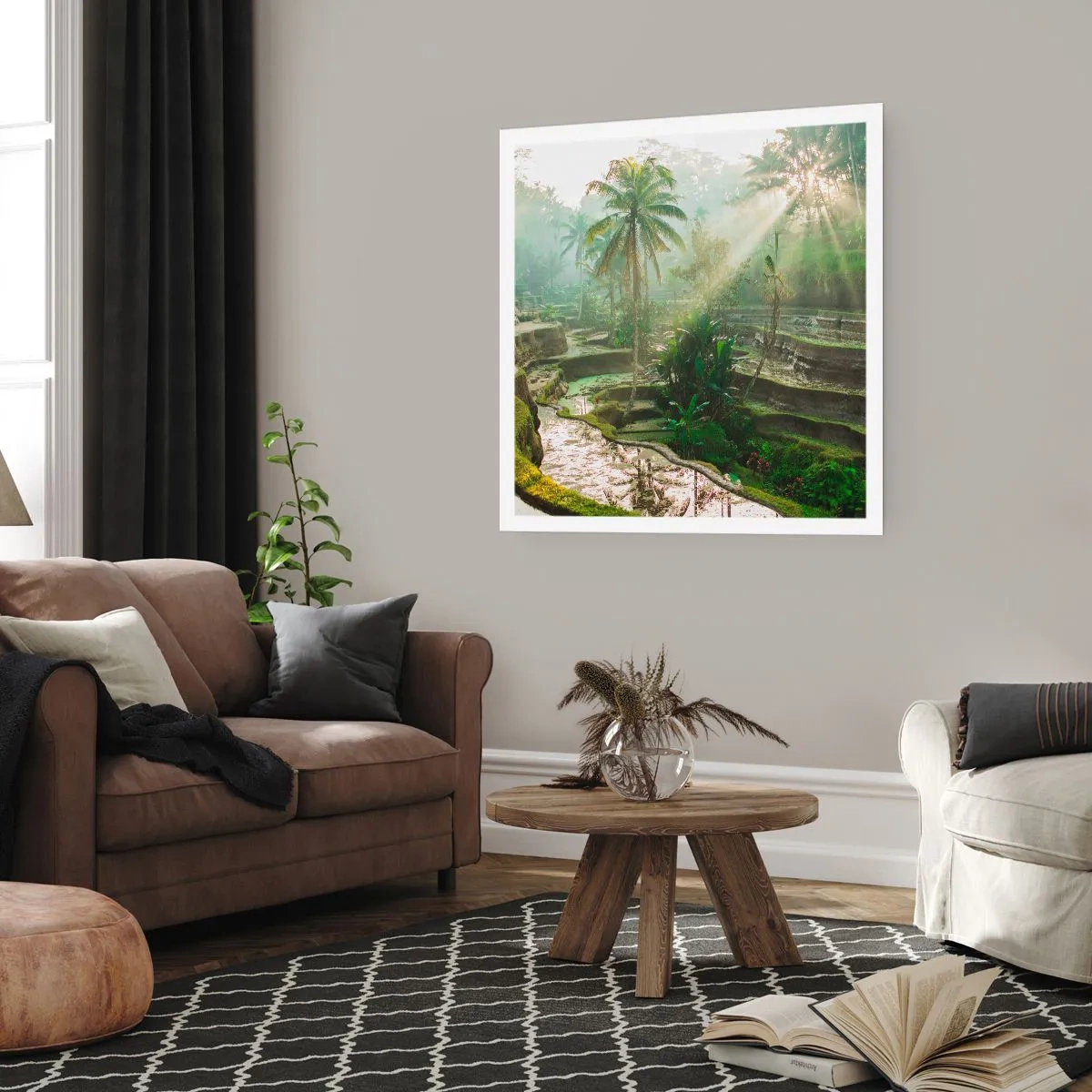 Plakat - Voksende op i solen - 30x30 cm