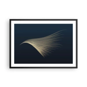 Plakat i sort ramme - Som en engels hår - 70x50 cm