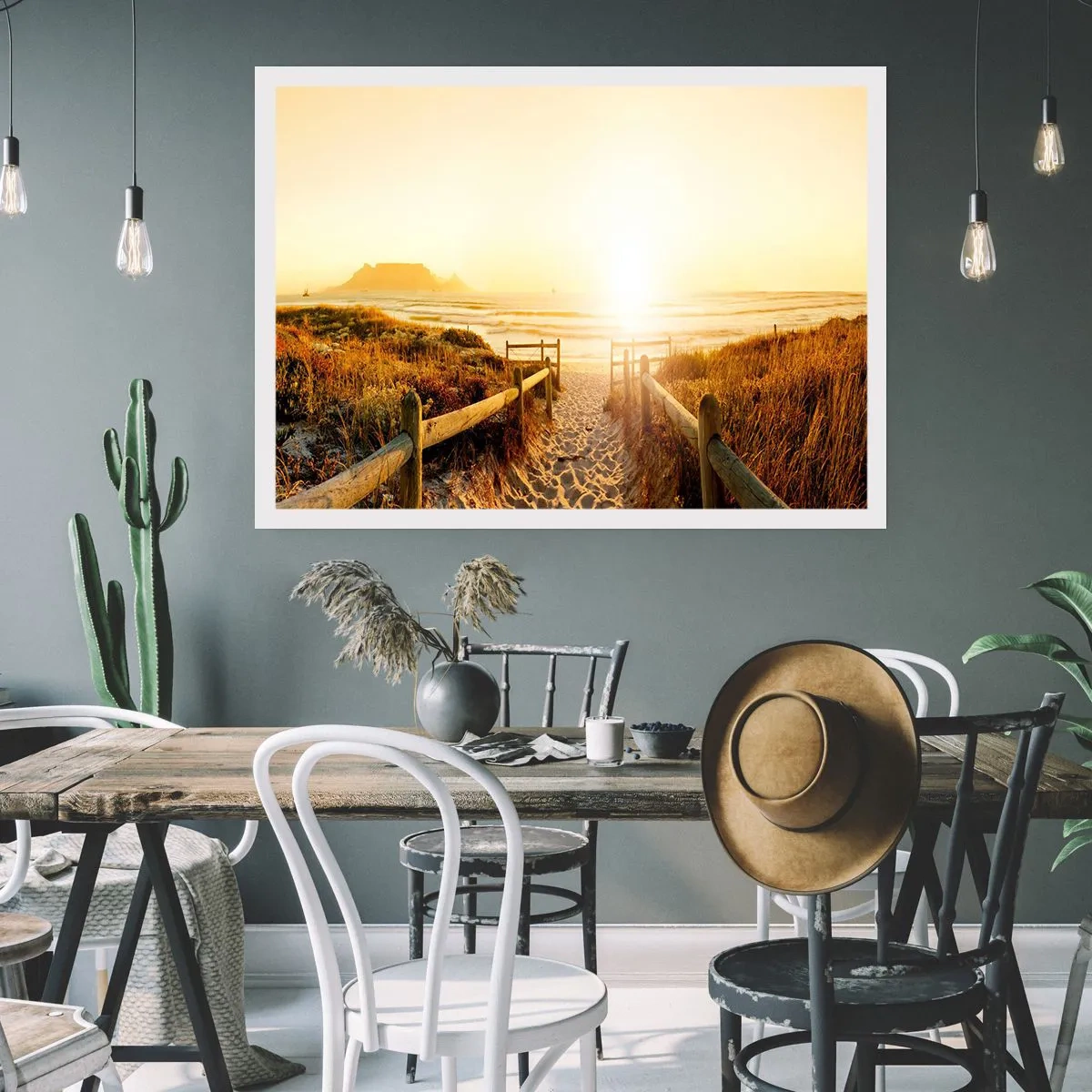 Plakat - Over klitten, mod solen - 91x61 cm