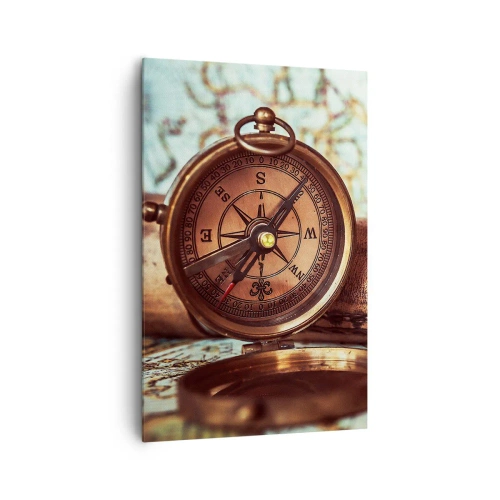 Lærredstryk - Billede på lærred - Der venter dig et pirateventyr i Caribien - 80x120 cm