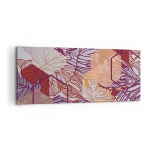 Lærredstryk - Billede på lærred - Umuligt forhold mellem geometri og natur - 120x50 cm