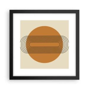 Plakat i sort ramme - Den perfekte plan - 30x30 cm