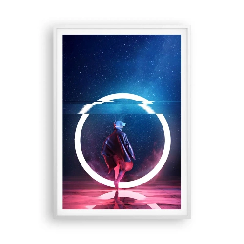 Plakat i hvid ramme - Mellem verdener - 70x100 cm