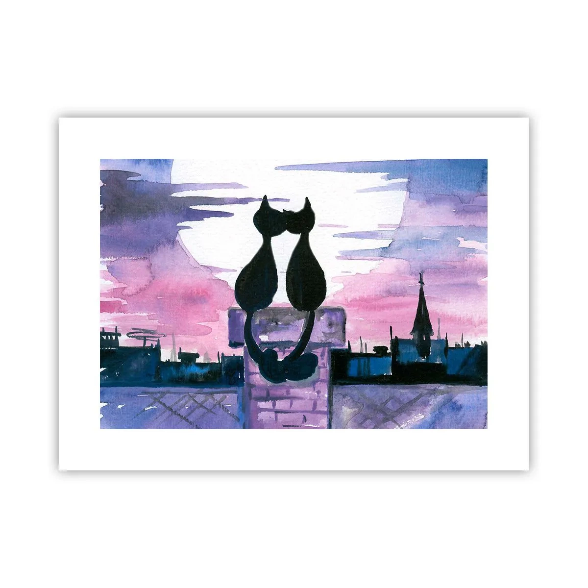 Plakat - Rendez-vous under månen - 40x30 cm