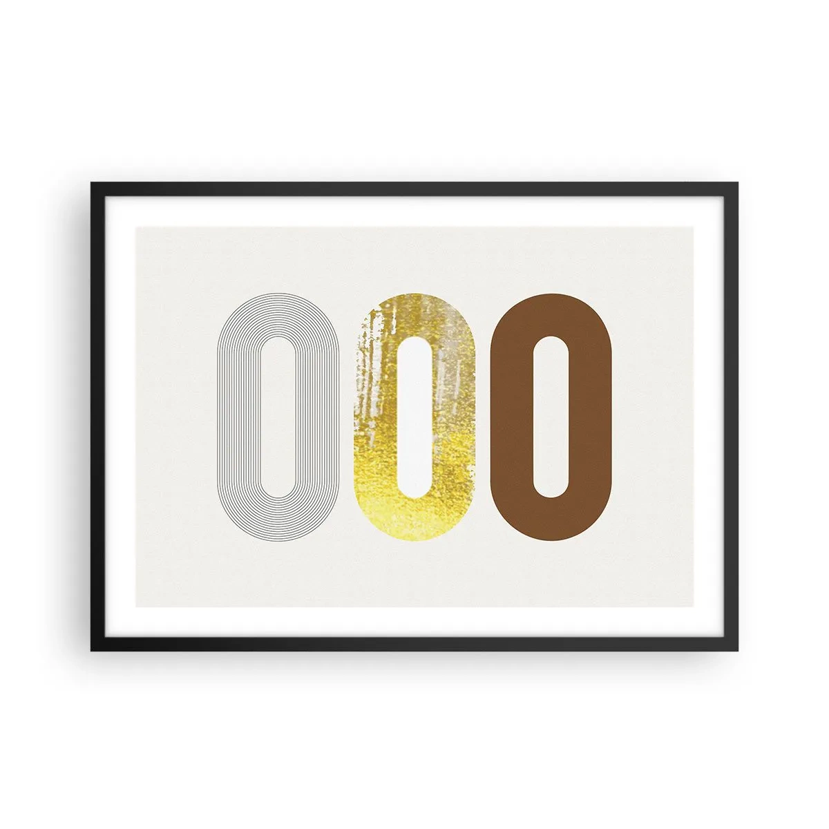 Plakat i sort ramme - Åhhh! - 70x50 cm