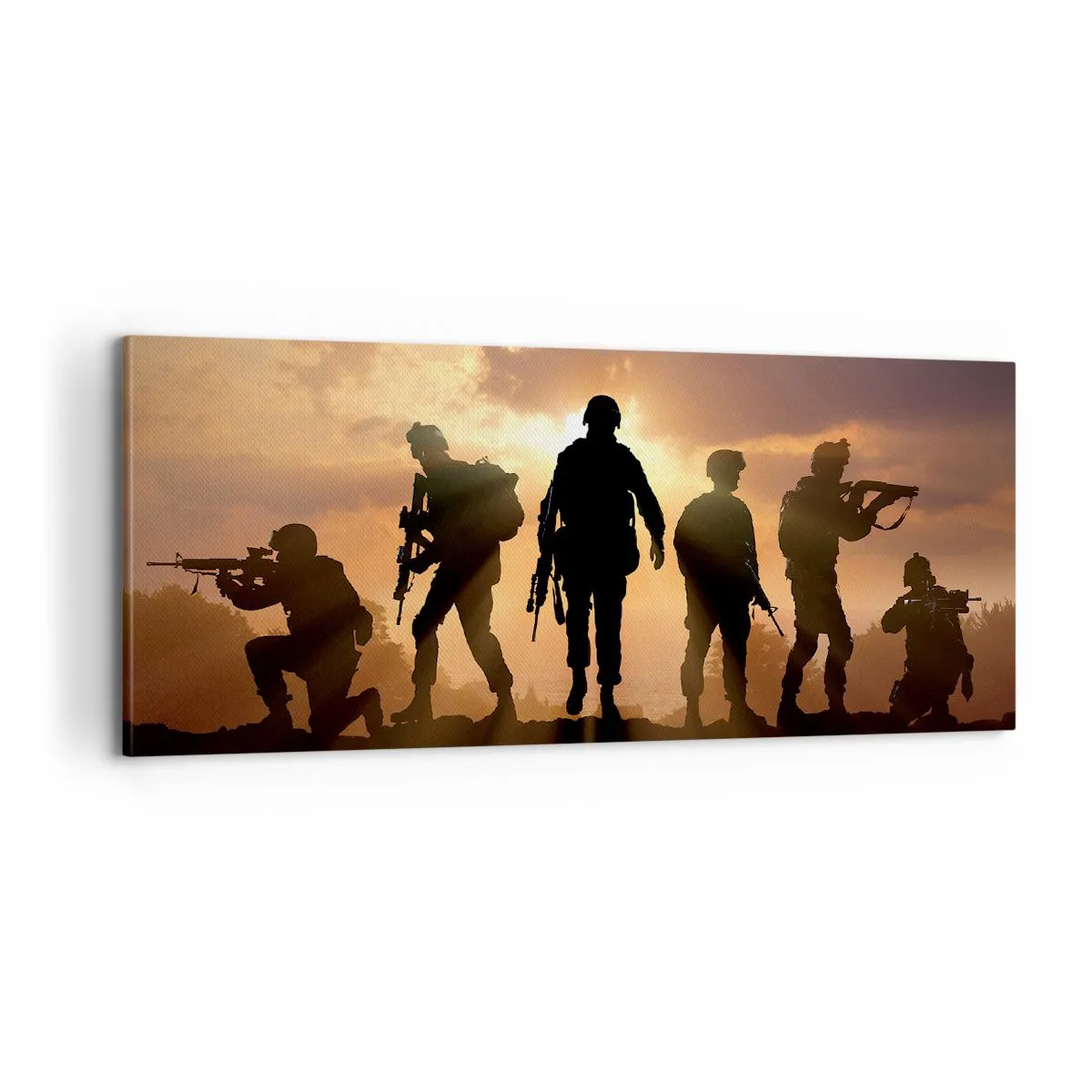 Lærredstryk - Billede på lærred - Brothers in arms - 100x40 cm