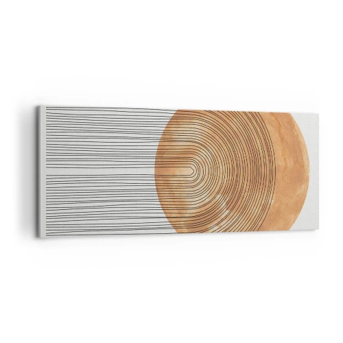 Lærredstryk - Billede på lærred - En solrig komposition - 100x40 cm