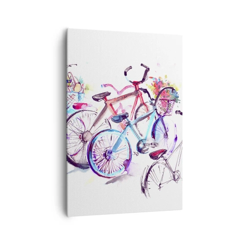 Lærredstryk - Billede på lærred - Antimoto klubmøde - 70x100 cm