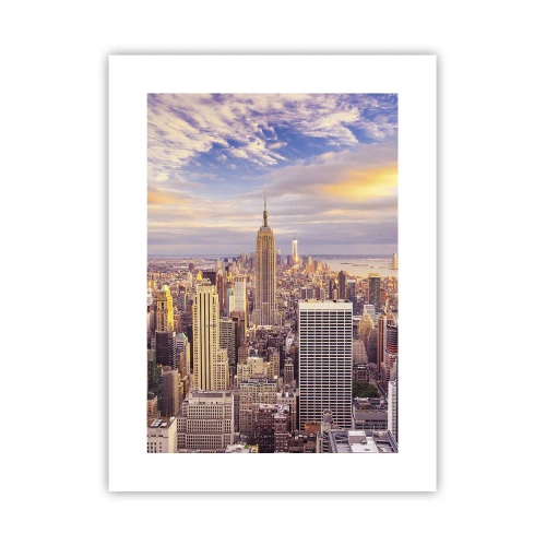 Plakat - Ræk ud efter skyerne selv - 30x40 cm