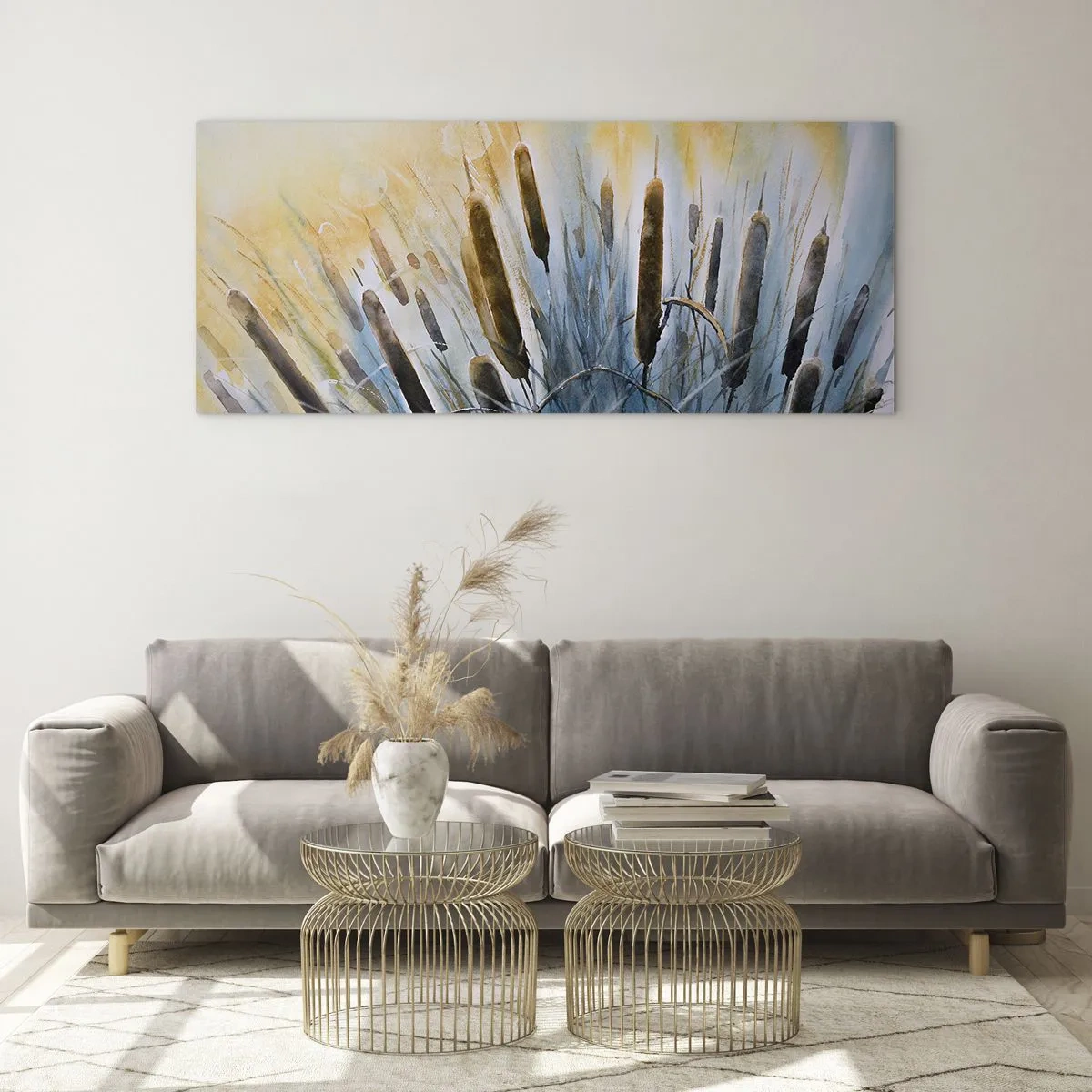 Billede på glas - Vandets kulde, solens varme - 160x50 cm