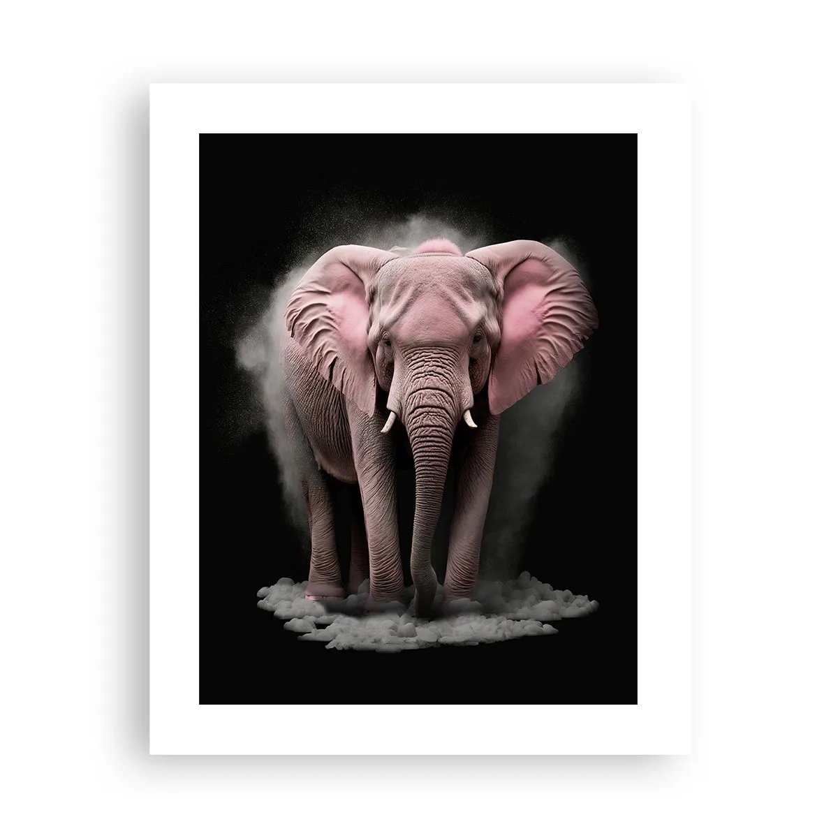 Plakat - Tænk ikke på en lyserød elefant! - 40x50 cm