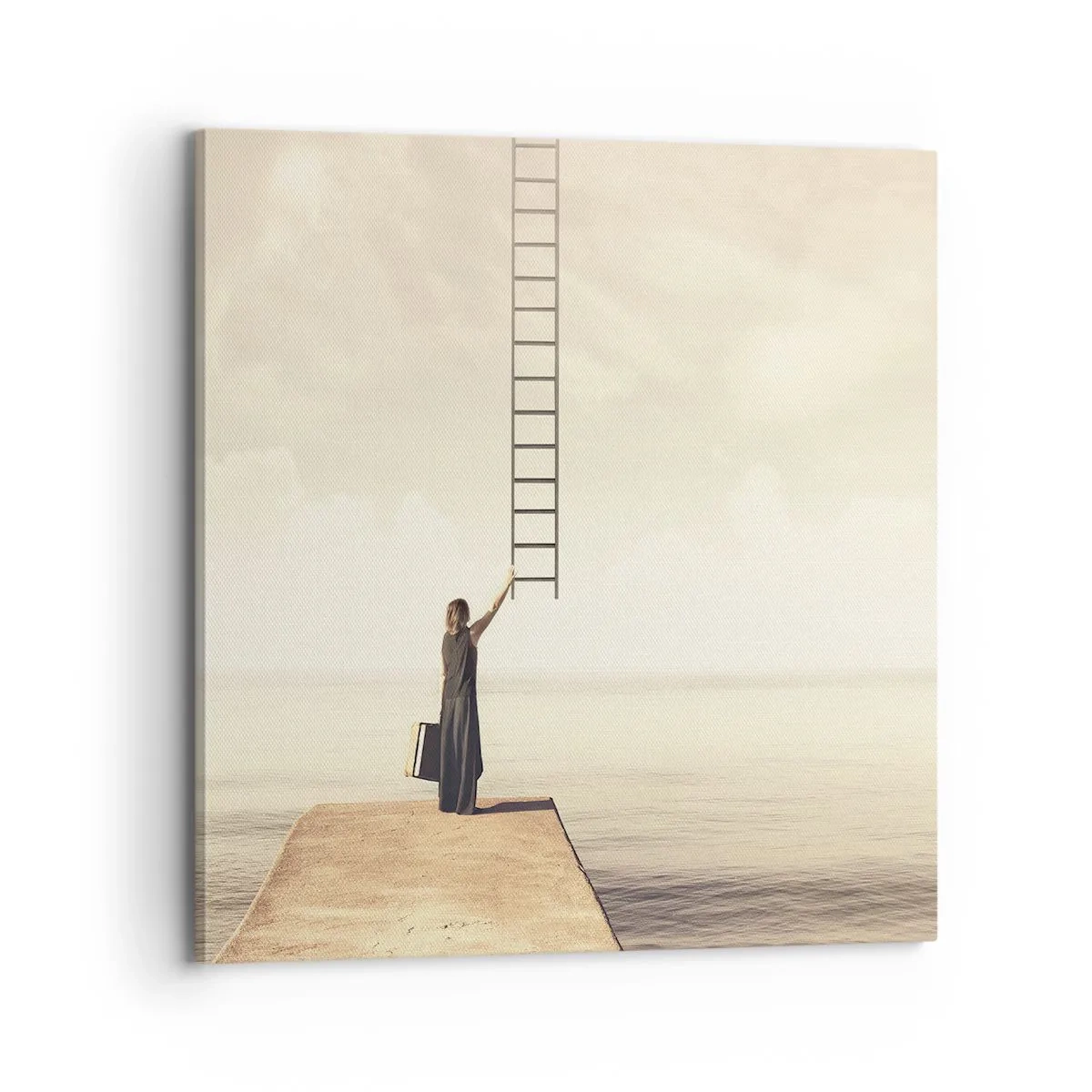 Lærredstryk - Billede på lærred - En magisk rejse - 70x70 cm