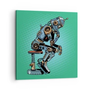 Lærredstryk - Billede på lærred - Over essensen af ​​at være - 60x60 cm