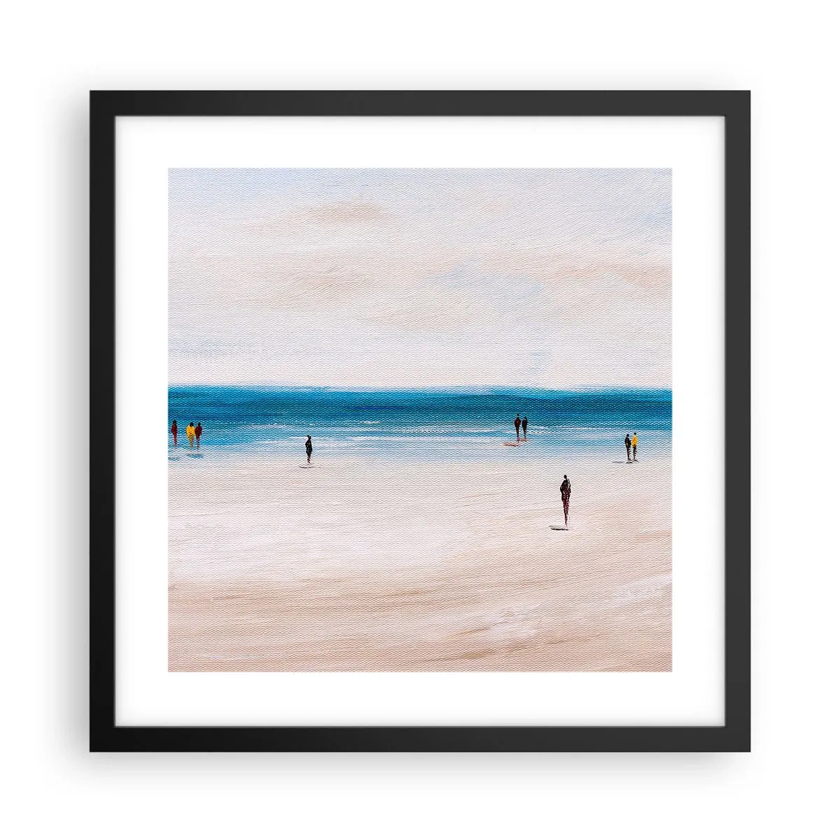 Plakat i sort ramme - Et naturligt behov - 40x40 cm