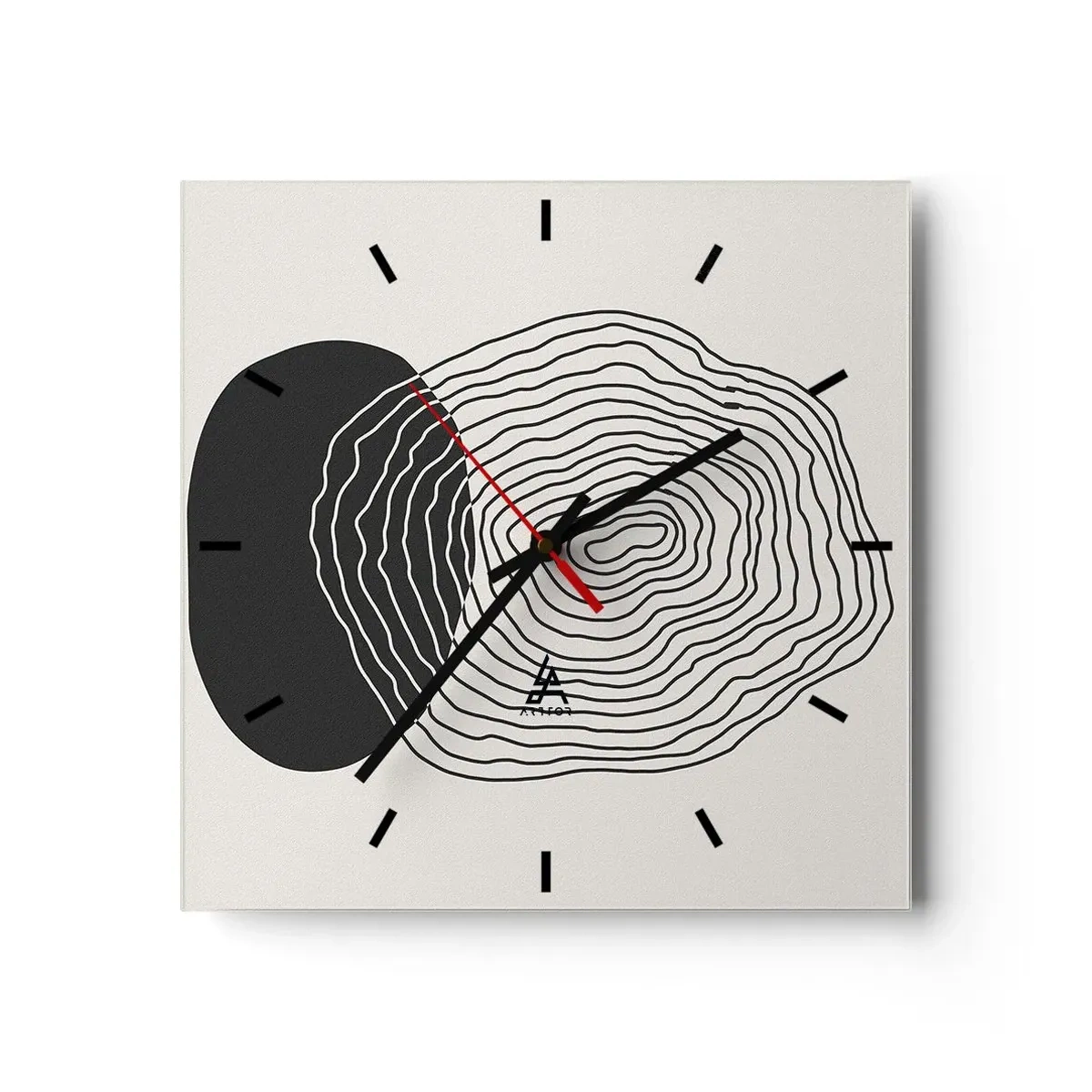 Vægur, Uret - Varighed og vibration - 40x40 cm
