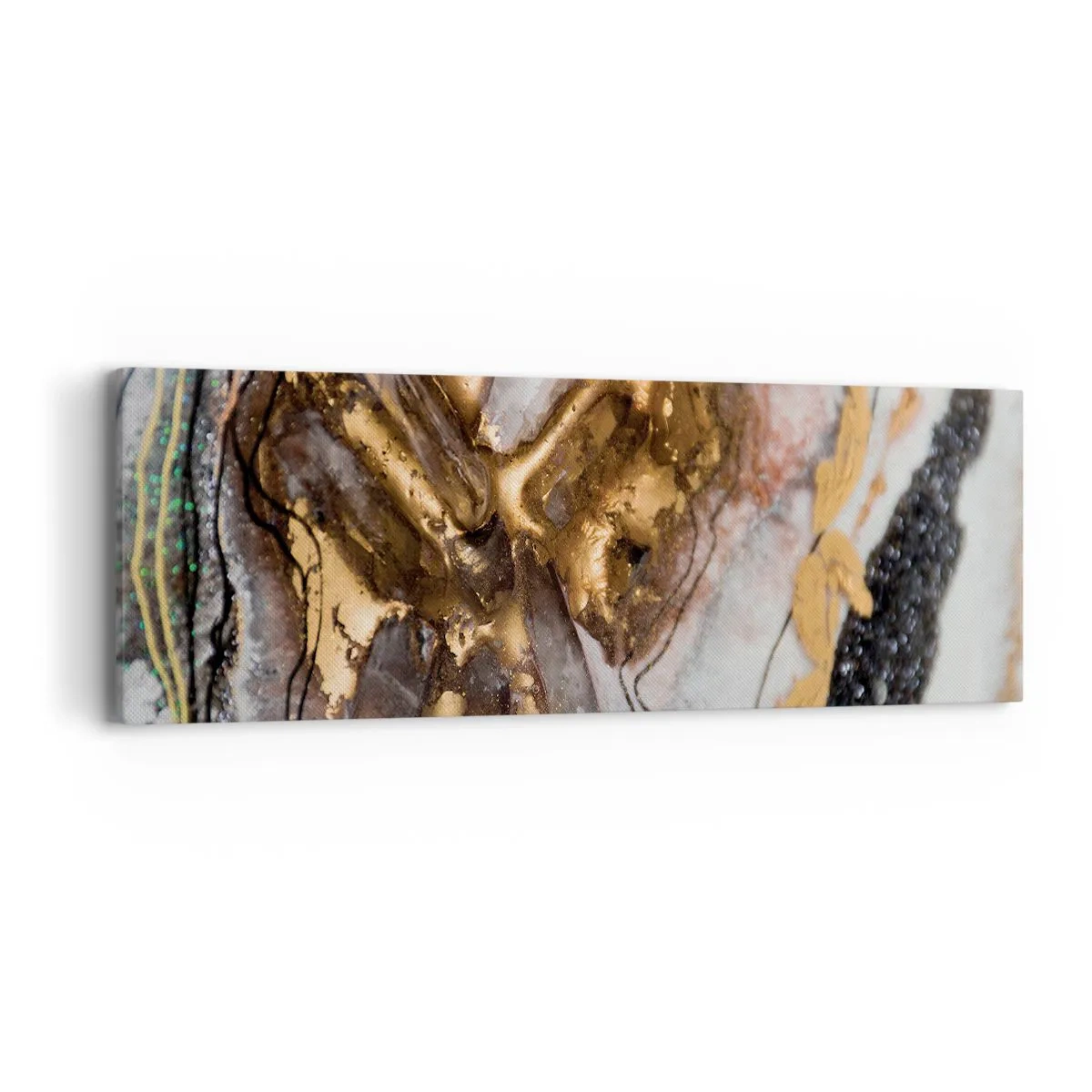 Lærredstryk - Billede på lærred - Jord element - 90x30 cm