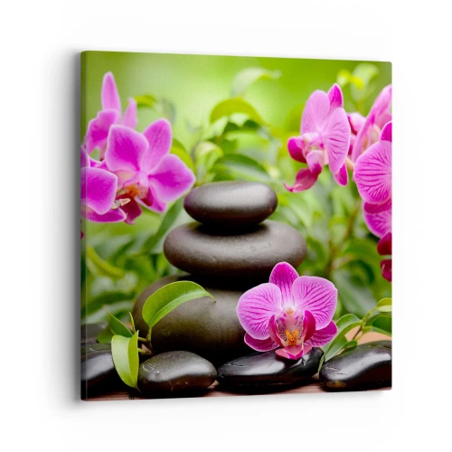 Lærredstryk - Billede på lærred - Pyramide af ro og fred - 40x40 cm