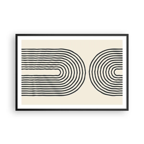 Plakat i sort ramme - Kommer snart... - 91x61 cm