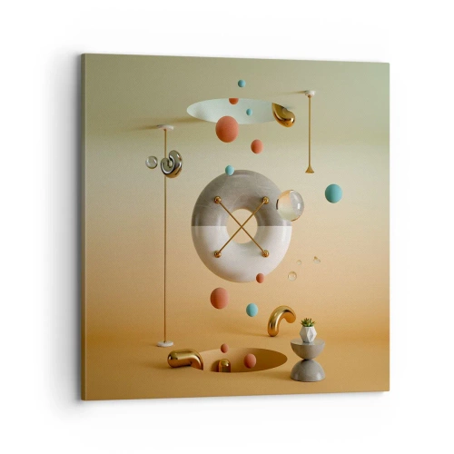 Lærredstryk - Billede på lærred - Alt kan ske - 70x70 cm