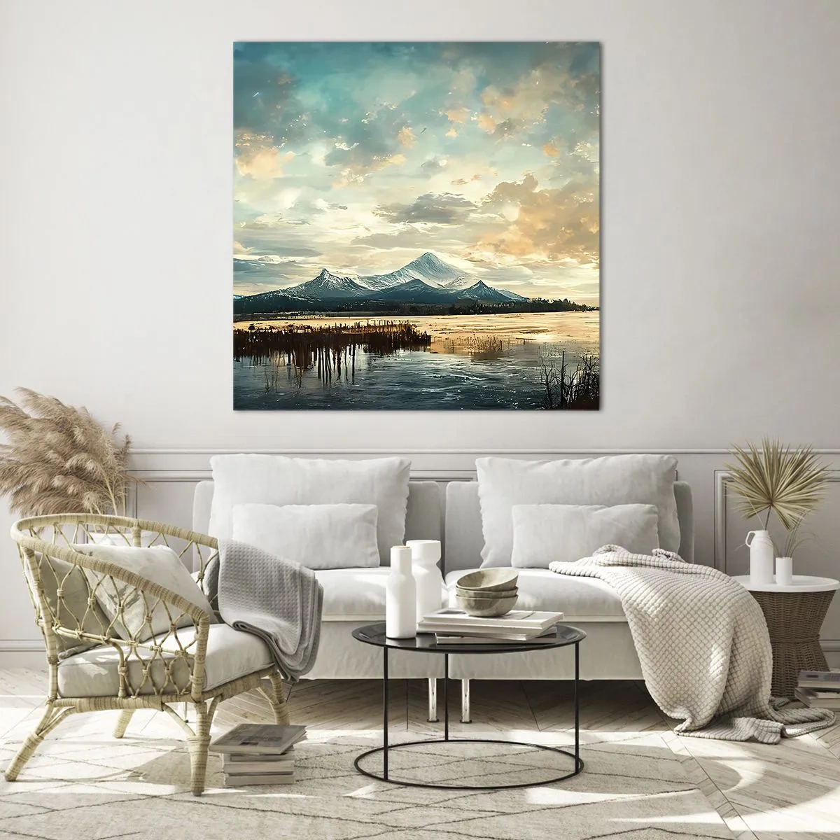 Billede på glas - Under himlens beskyttelse - 50x50 cm