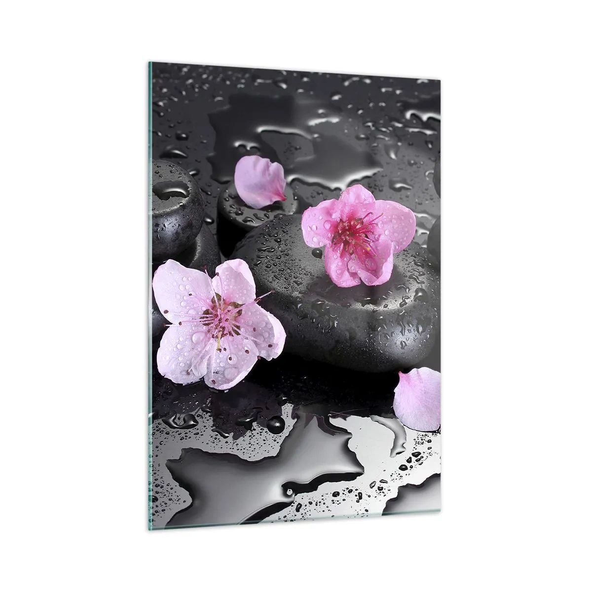 Billede på glas - Og stenen falder fra hjertet - 50x70 cm