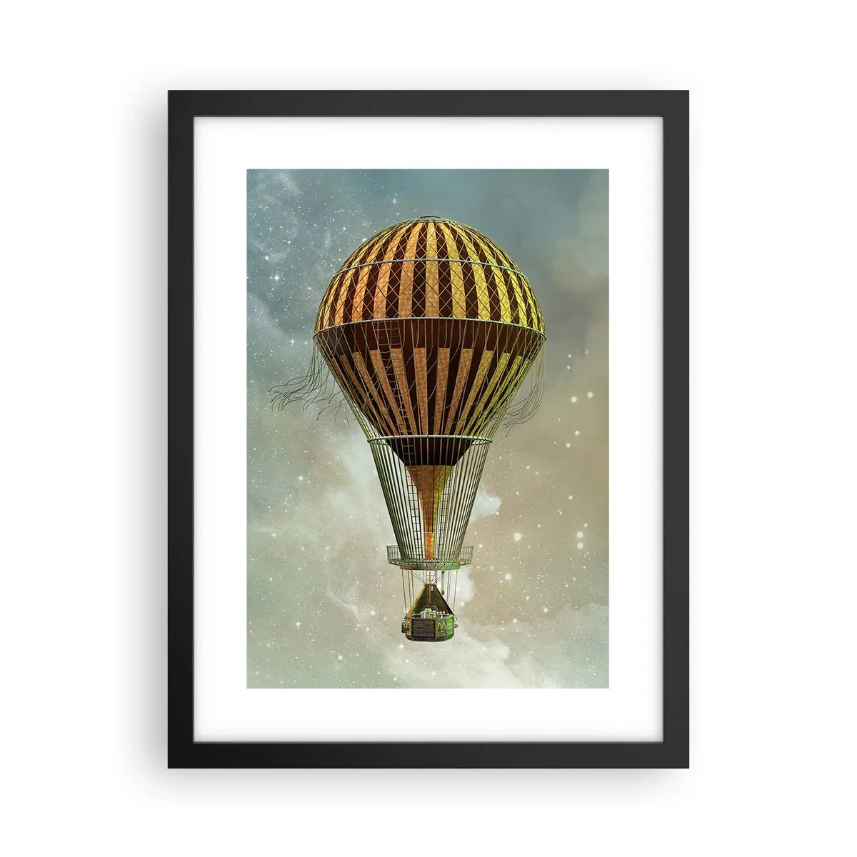 Plakat i sort ramme - Banebrydende flyvninger - 30x40 cm