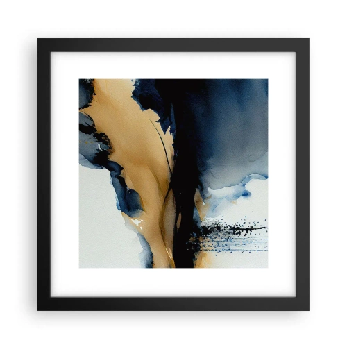 Plakat i sort ramme - Bag sløret - 30x30 cm
