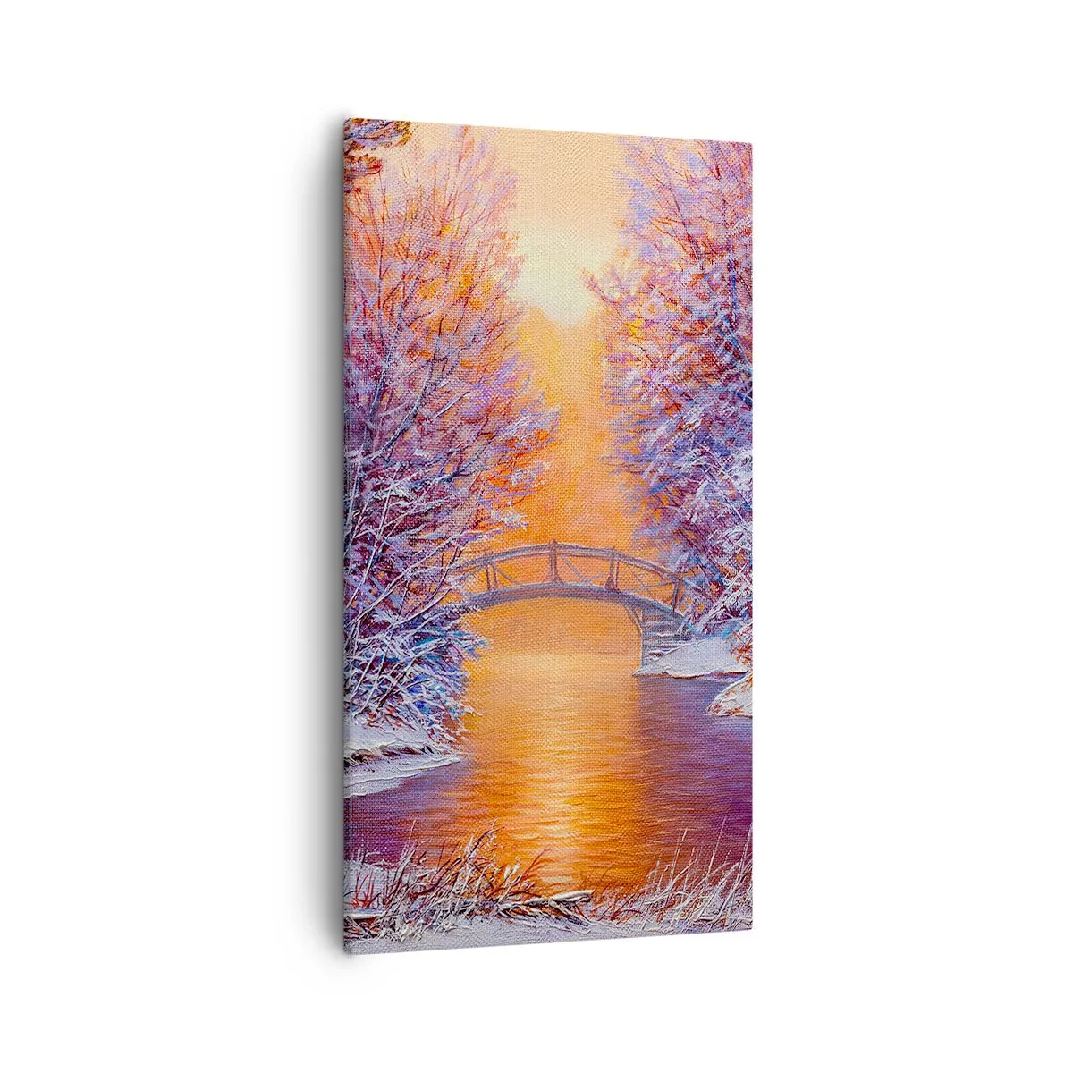 Lærredstryk - Billede på lærred - Lad os mødes her - 55x100 cm