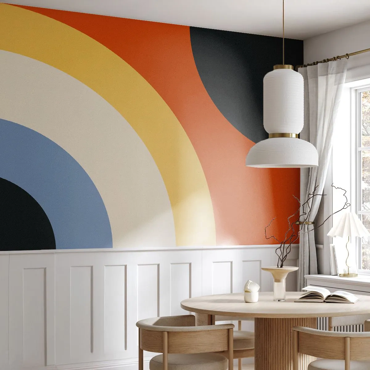 Fototapet Standard Eco - Over for hinanden - Abstraktion, Stykke, Moderne kunst - 500x350 cm