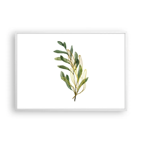 Plakat i hvid ramme - Alt, hvad der er godt - 100x70 cm
