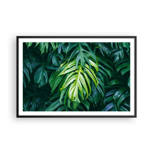 Plakat i sort ramme - Fordyb dig i friskhed - 91x61 cm