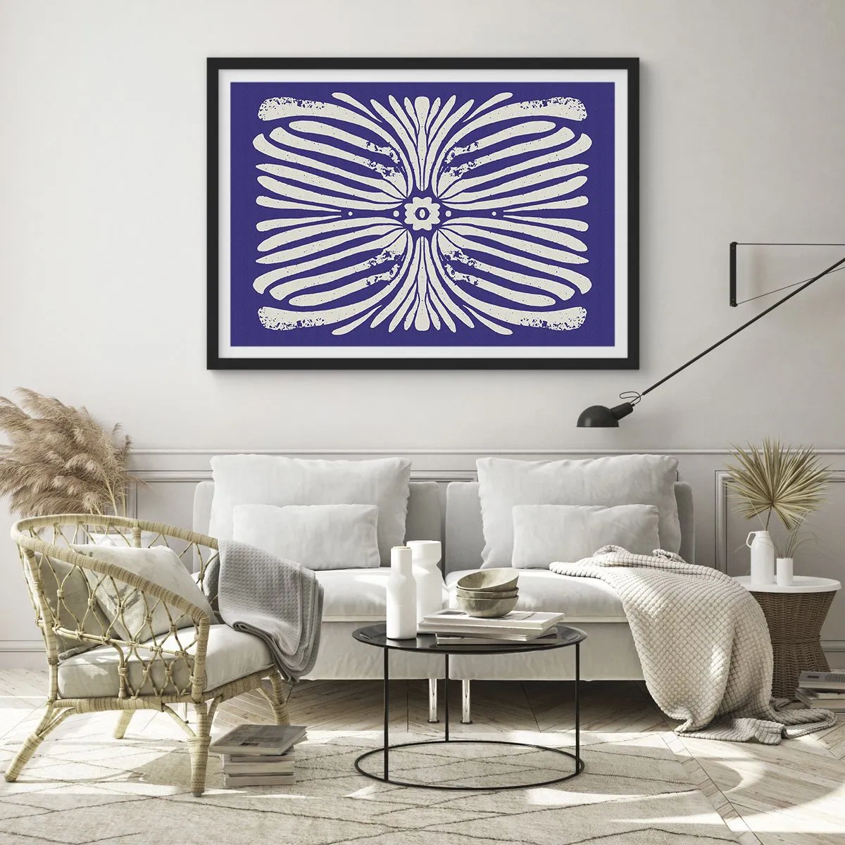 Plakat i sort ramme - Etniske inspirationer - 40x30 cm