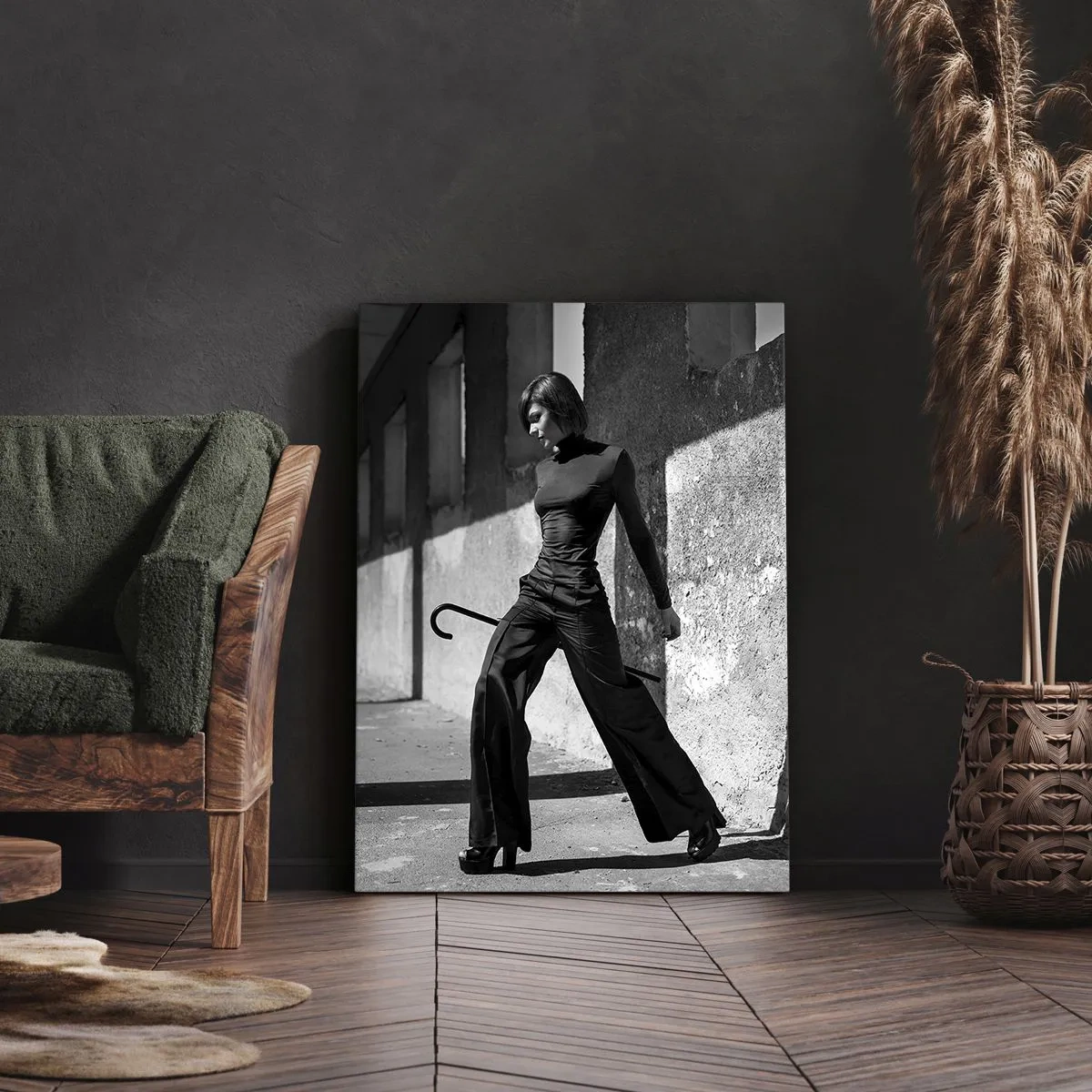 Lærredstryk - Billede på lærred -  Byens elegance - 65x120 cm