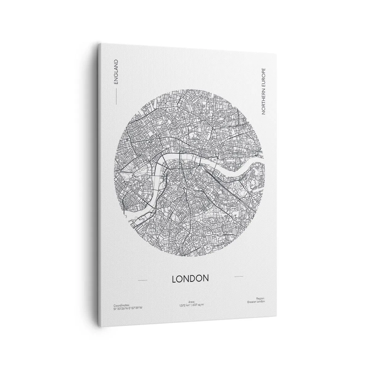 Lærredstryk - Billede på lærred - Londons anatomi - 50x70 cm