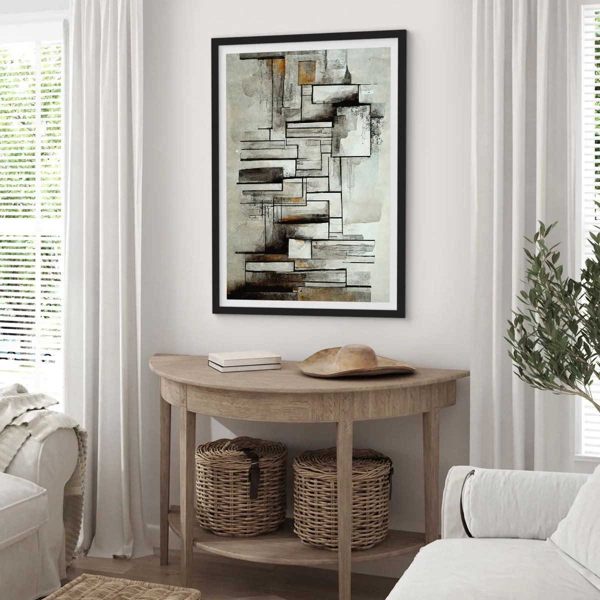 Plakat i sort ramme - Enkelthedens kraft - 40x50 cm