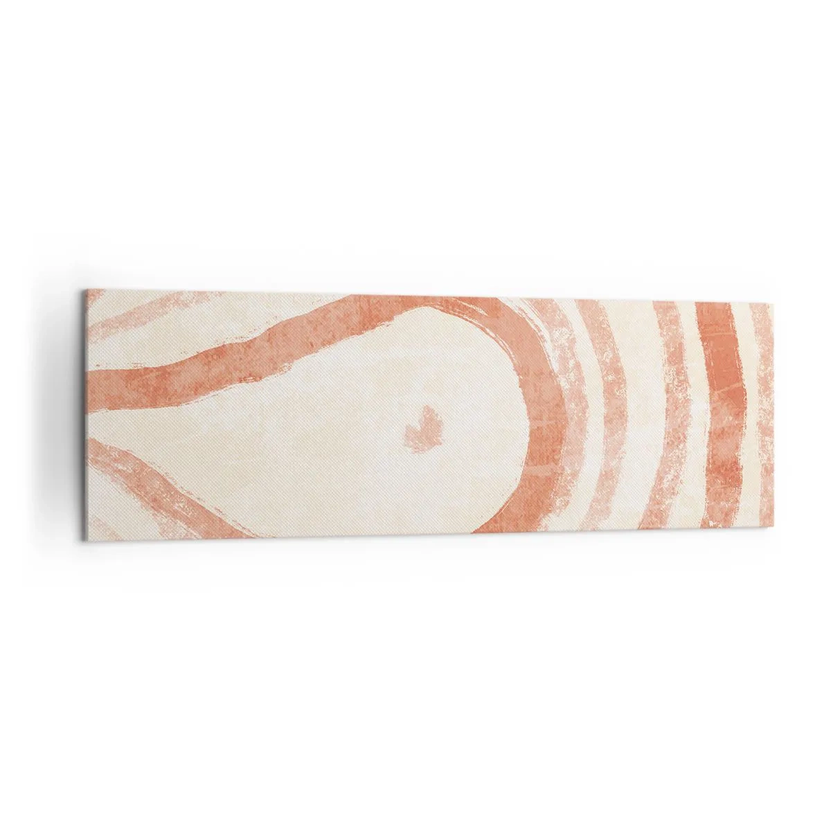 Lærredstryk - Billede på lærred - Koralcirkler - komposition - 160x50 cm