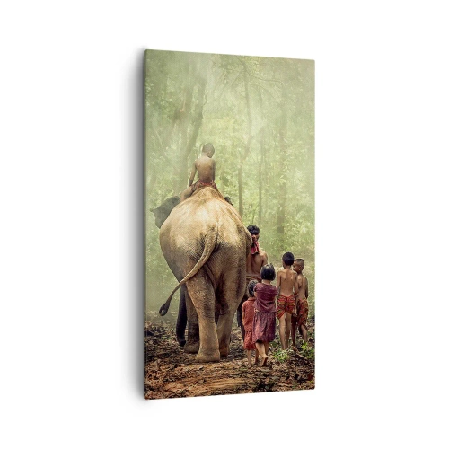 Lærredstryk - Billede på lærred - Den nye Junglebog - 55x100 cm