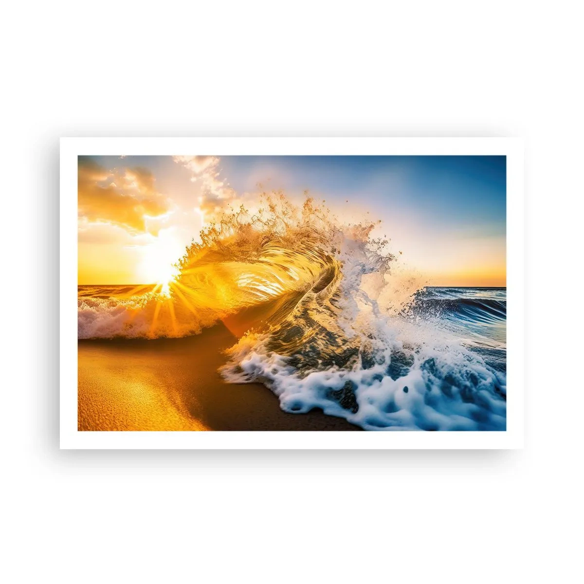 Plakat - Leg på sandet - 91x61 cm