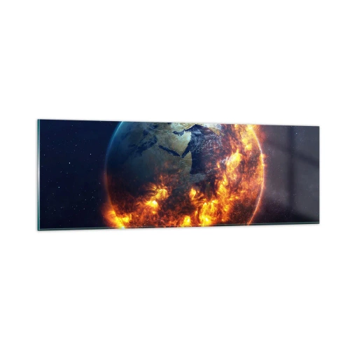Billede på glas - Apokalypsens flamme - 90x30 cm