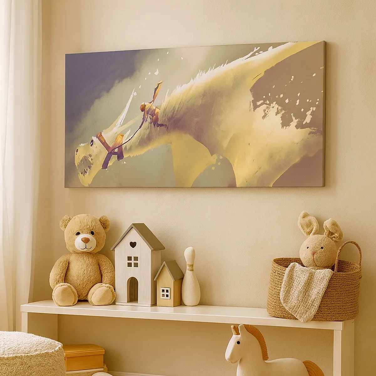 Lærredstryk - Billede på lærred - Verden til undsætning - 30x30 cm