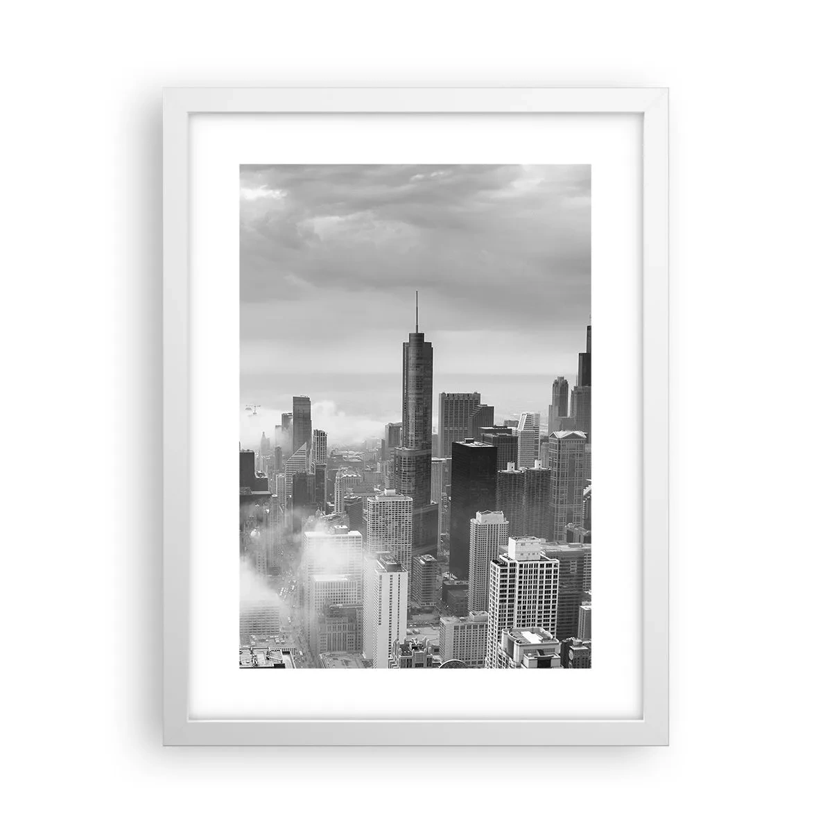 Plakat i hvid ramme - Amerikansk landskab - 30x40 cm
