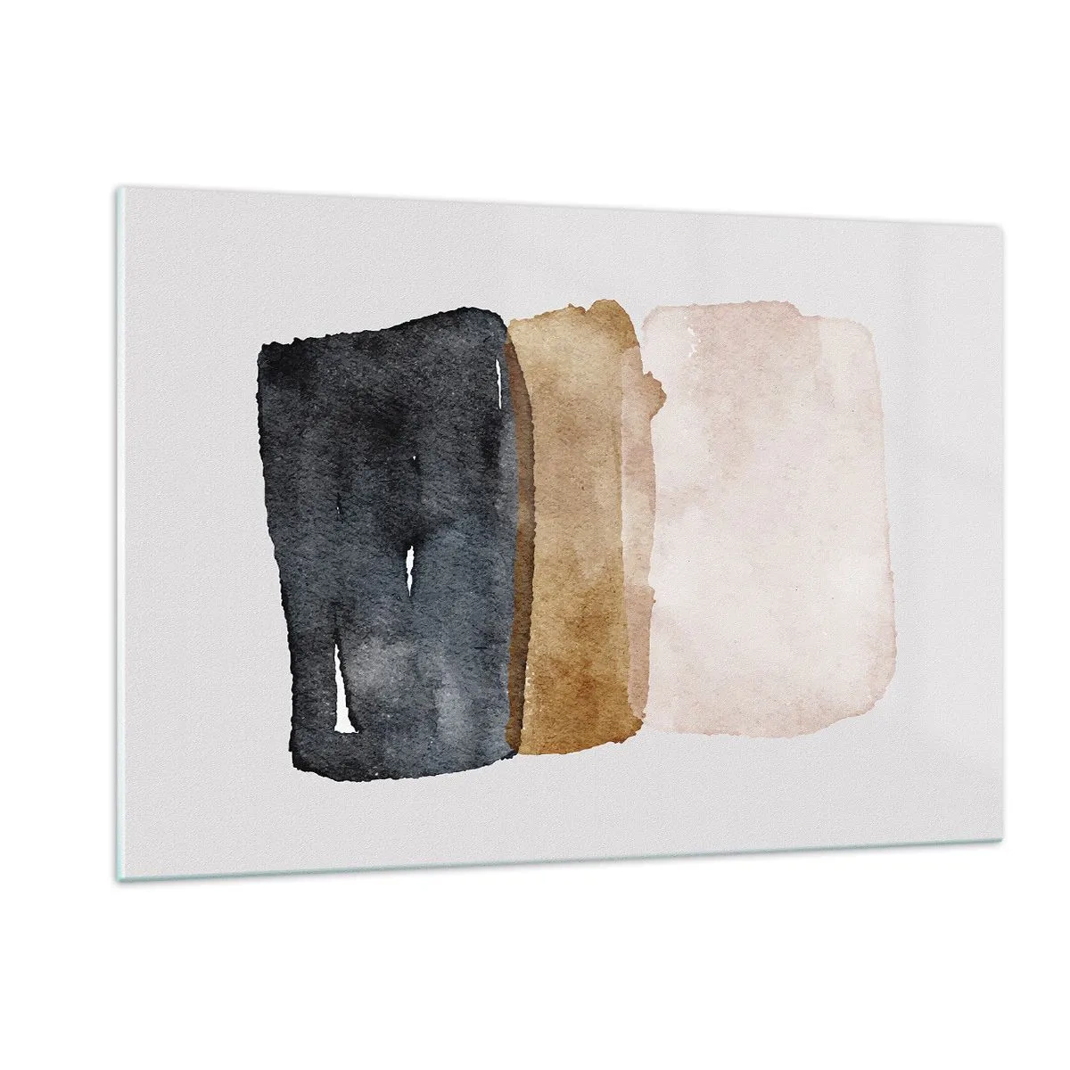 Billede på glas - Sammensætning af jordfarver - 120x80 cm