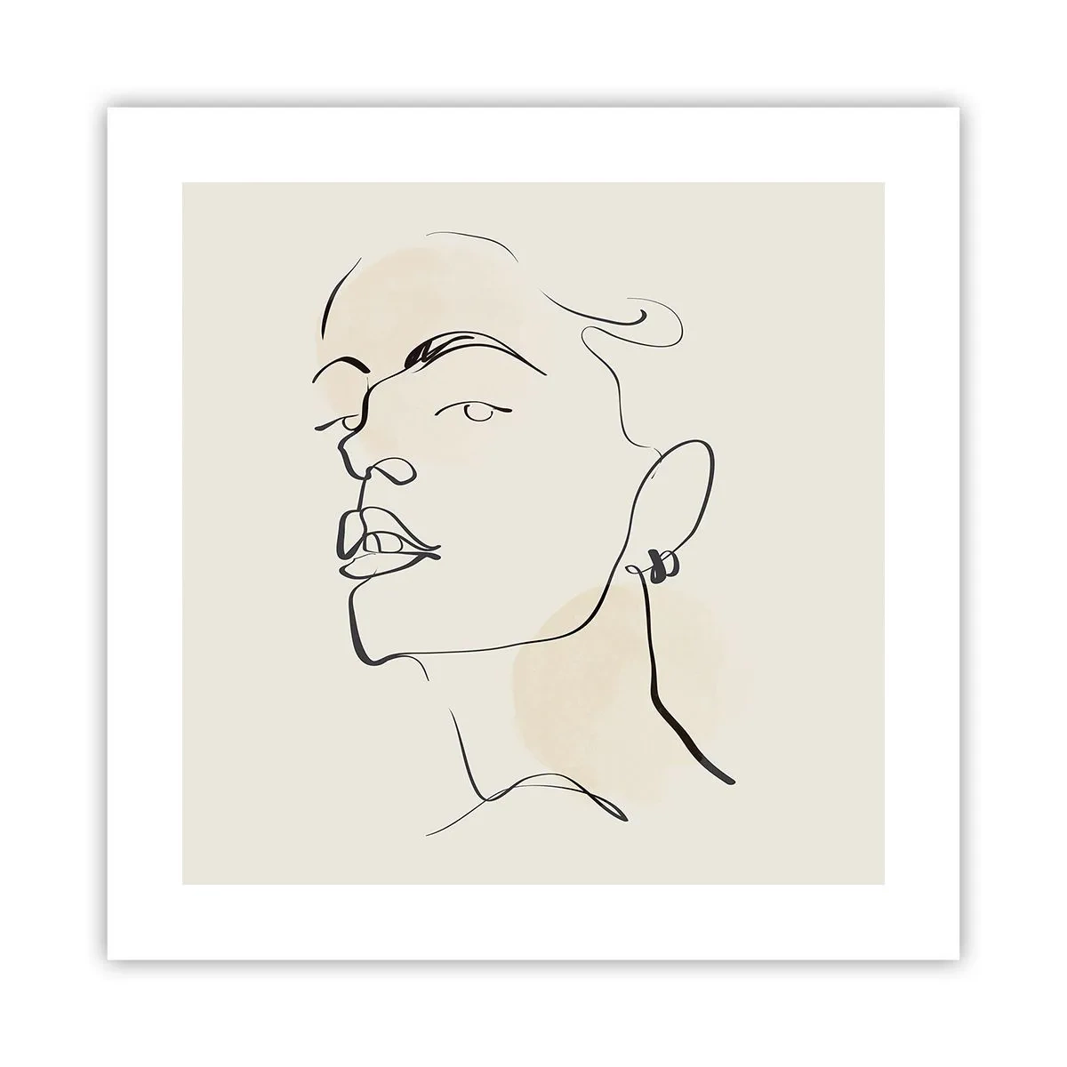 Plakat - Et stolt blik - 40x40 cm